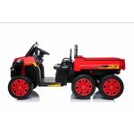 Elektrické autíčko Farmer - nelakované - červené